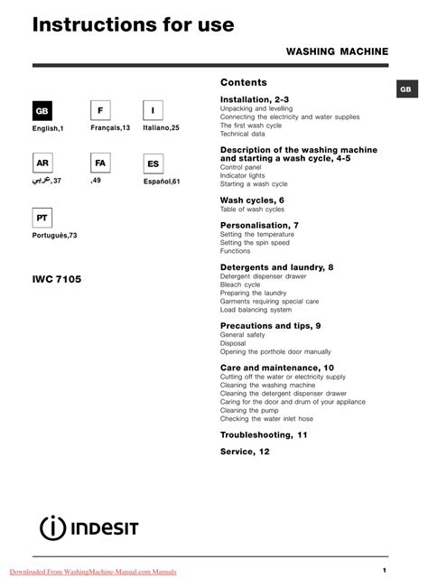 iwc 7105 scheda elettronica|INDESIT IWC 71051 INSTRUCTIONS FOR USE MANUAL Pdf .